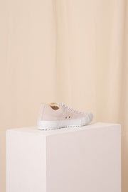 White grey suede leather sneakers